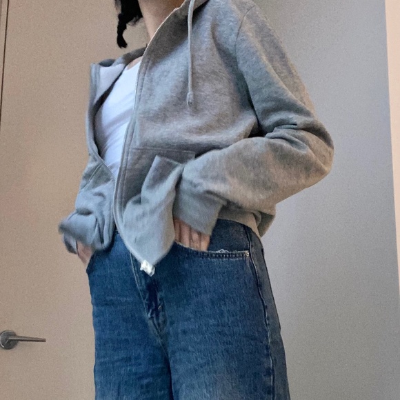 Grey zip up jacket - Picture 3 of 5